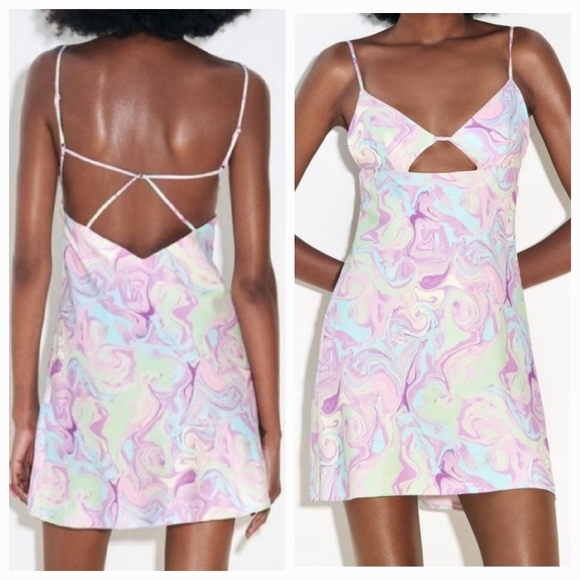 Zara Cutout Mini Dress XXL - Picture 1 of 6